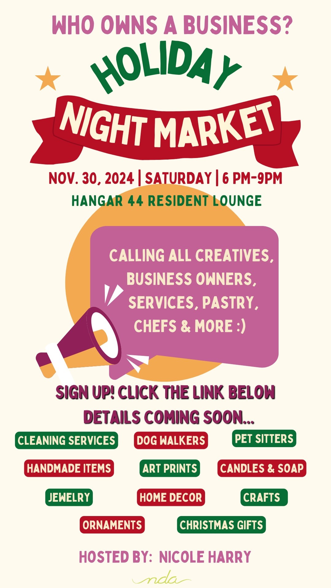 Hangar 44 Holiday Night Market