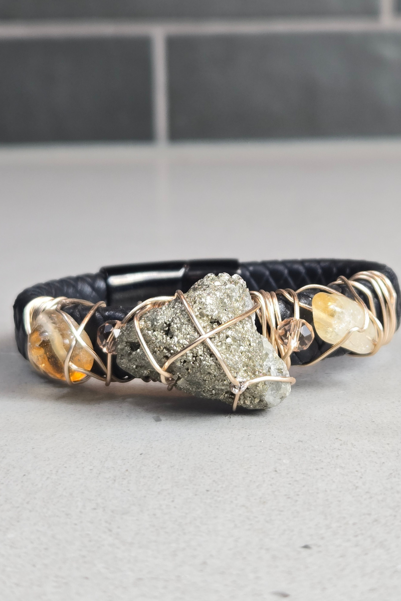 Abundance & Power Bracelet Pyrite & Citrine