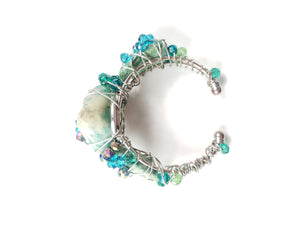 Amazonite crystal ,Galaxy bracelet~ One of a kind crystal jewelry
