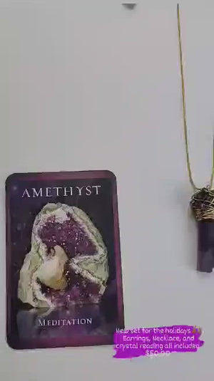 Amethyst Necklace Set