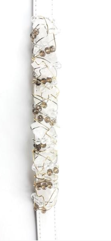 Clear Quartz Healing Dog Collar