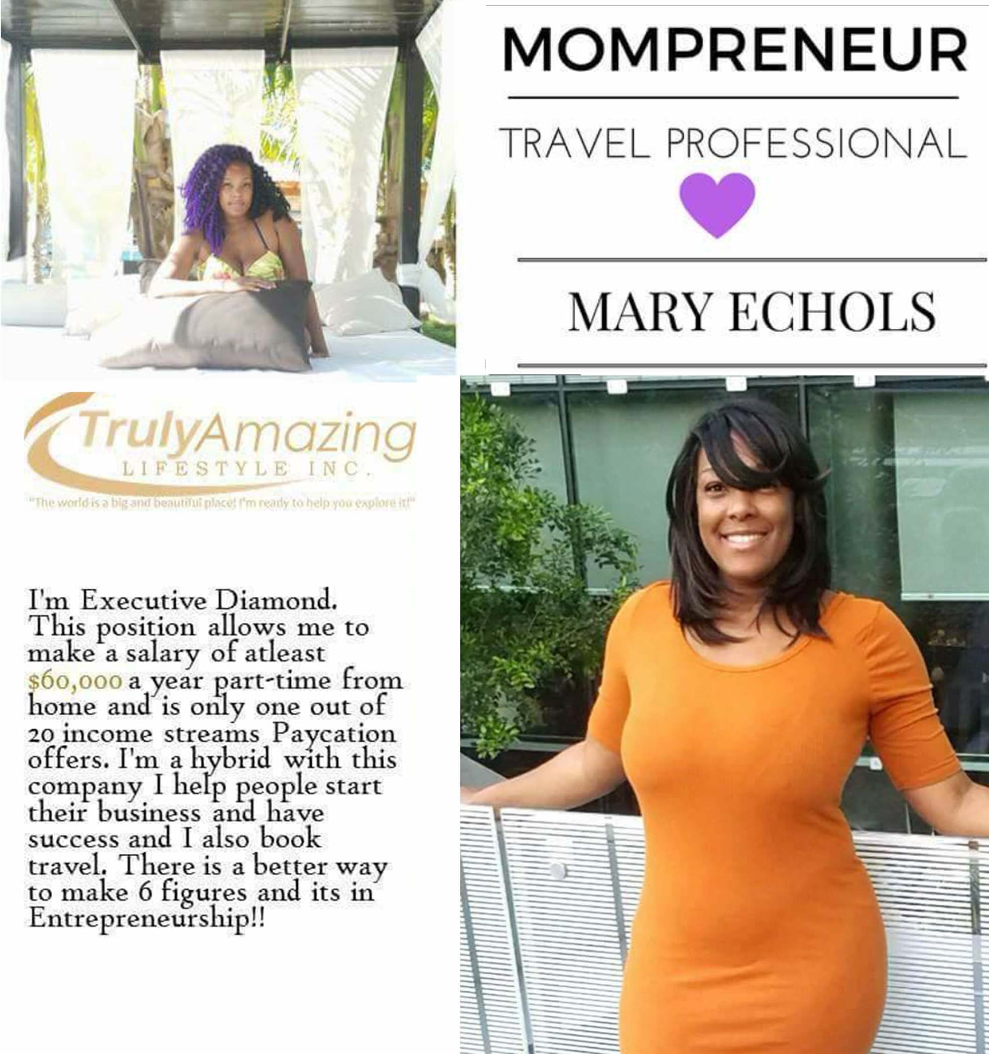 She is now running a corporation of lifestyle in travel, events, and hairstyles; she is only 27 years old with three children and a husband.