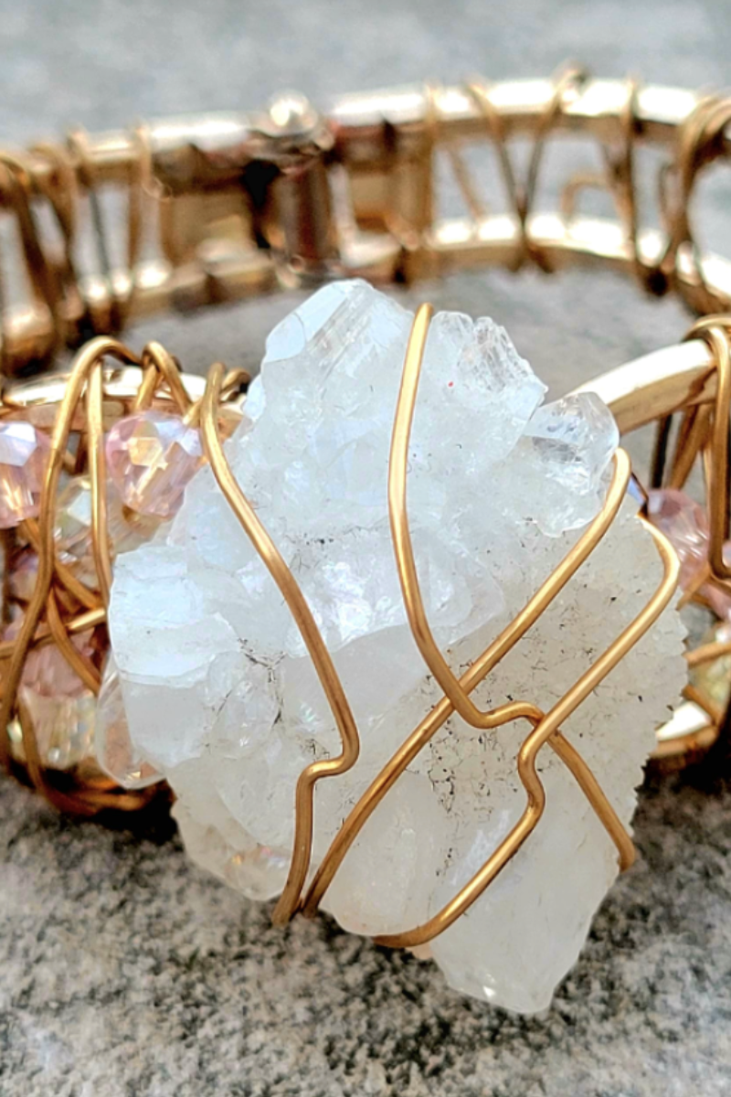 Crystal Crushed Stone Butterfly Bracelets Wholesale