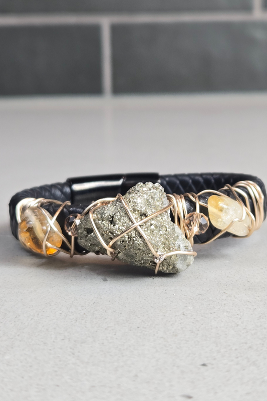 Abundance & Power Bracelet Pyrite & Citrine