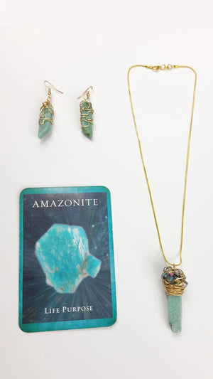 Amazonite Necklace set