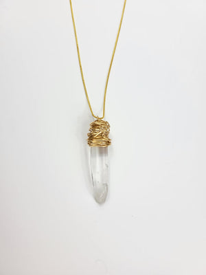 Clear Quartz Necklace Set