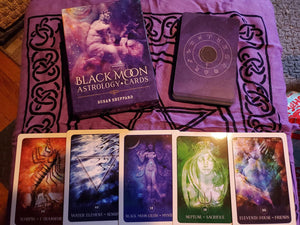 Black Moon Astrology cards by Susan Sheppard